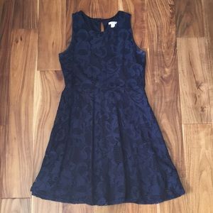 Navy blue lace dress